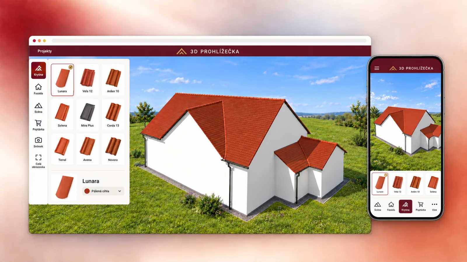 3D vizualizace střech